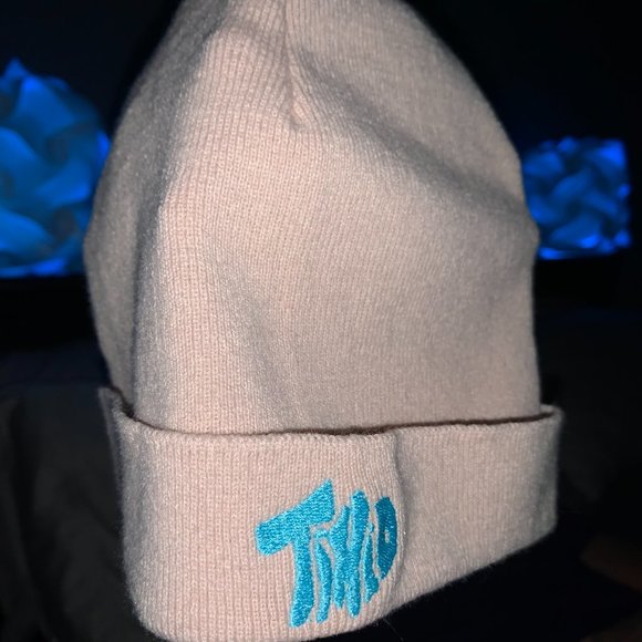 Timid Other - Timid Beanie - Pastel Pink/Baby Blue NWOT